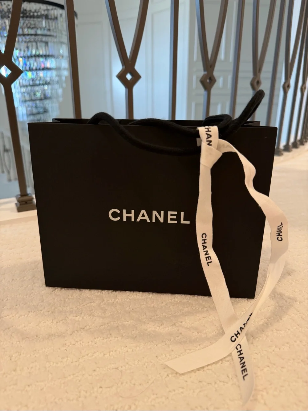 Chanel paper shopping bag